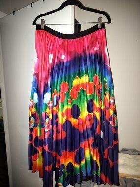 BEAUTIFUL Multi Color Pleated Skirt!